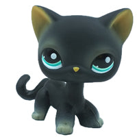 Load image into Gallery viewer, pet shop lps toys rare stands little short hair kitten pink #2291 grey #5 black #994 old original kitty  figure collection