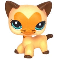 pet shop lps toys rare stands little short hair kitten pink #2291 grey #5 black #994 old original kitty  figure collection