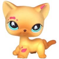 pet shop lps toys rare stands little short hair kitten pink #2291 grey #5 black #994 old original kitty  figure collection