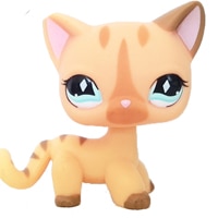 Load image into Gallery viewer, pet shop lps toys rare stands little short hair kitten pink #2291 grey #5 black #994 old original kitty  figure collection
