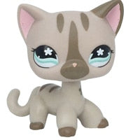 Load image into Gallery viewer, pet shop lps toys rare stands little short hair kitten pink #2291 grey #5 black #994 old original kitty  figure collection