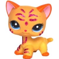 pet shop lps toys rare stands little short hair kitten pink #2291 grey #5 black #994 old original kitty  figure collection