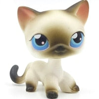 Load image into Gallery viewer, pet shop lps toys rare stands little short hair kitten pink #2291 grey #5 black #994 old original kitty  figure collection