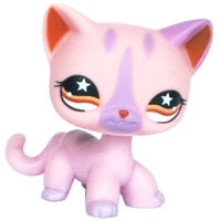 Load image into Gallery viewer, pet shop lps toys rare stands little short hair kitten pink #2291 grey #5 black #994 old original kitty  figure collection