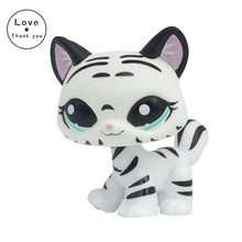 Load image into Gallery viewer, pet shop lps toys rare stands little short hair kitten pink #2291 grey #5 black #994 old original kitty  figure collection