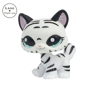 pet shop lps toys rare stands little short hair kitten pink #2291 grey #5 black #994 old original kitty  figure collection