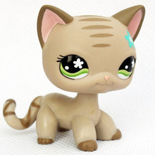 Load image into Gallery viewer, pet shop lps toys rare stands little short hair kitten pink #2291 grey #5 black #994 old original kitty  figure collection