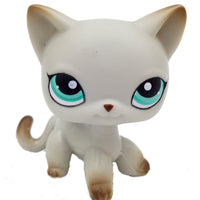 pet shop lps toys rare stands little short hair kitten pink #2291 grey #5 black #994 old original kitty  figure collection