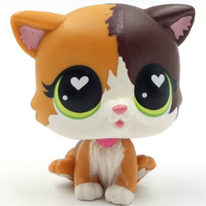 pet shop lps toys rare stands little short hair kitten pink #2291 grey #5 black #994 old original kitty  figure collection