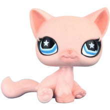 Load image into Gallery viewer, pet shop lps toys rare stands little short hair kitten pink #2291 grey #5 black #994 old original kitty  figure collection