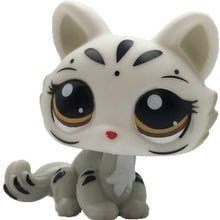 Load image into Gallery viewer, pet shop lps toys rare stands little short hair kitten pink #2291 grey #5 black #994 old original kitty  figure collection