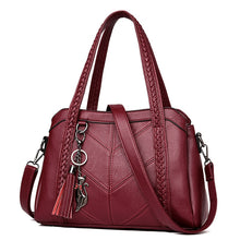 Load image into Gallery viewer, Women Handbag Genuine Leather Tote Bags Tassel Luxury Women Shoulder Bags Ladies Leather Handbags Women Fashion Bags 2018