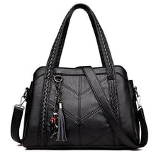 Load image into Gallery viewer, Women Handbag Genuine Leather Tote Bags Tassel Luxury Women Shoulder Bags Ladies Leather Handbags Women Fashion Bags 2018