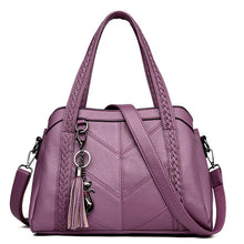 Load image into Gallery viewer, Women Handbag Genuine Leather Tote Bags Tassel Luxury Women Shoulder Bags Ladies Leather Handbags Women Fashion Bags 2018