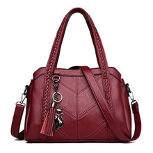 Load image into Gallery viewer, Women Handbag Genuine Leather Tote Bags Tassel Luxury Women Shoulder Bags Ladies Leather Handbags Women Fashion Bags 2018