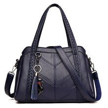 Load image into Gallery viewer, Women Handbag Genuine Leather Tote Bags Tassel Luxury Women Shoulder Bags Ladies Leather Handbags Women Fashion Bags 2018