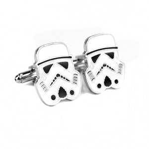 RJ Star Wars Cuff Links Buttons Falcon Darth Vader BB8 R2D2 Fighter Knight Tie Clips Avengers Batman Cufflinks Men Jewelry Gift
