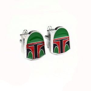 RJ Star Wars Cuff Links Buttons Falcon Darth Vader BB8 R2D2 Fighter Knight Tie Clips Avengers Batman Cufflinks Men Jewelry Gift