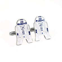 Load image into Gallery viewer, RJ Star Wars Cuff Links Buttons Falcon Darth Vader BB8 R2D2 Fighter Knight Tie Clips Avengers Batman Cufflinks Men Jewelry Gift