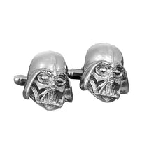 Load image into Gallery viewer, RJ Star Wars Cuff Links Buttons Falcon Darth Vader BB8 R2D2 Fighter Knight Tie Clips Avengers Batman Cufflinks Men Jewelry Gift