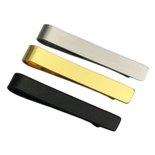 Load image into Gallery viewer, 8Seasons New Fashion Stainless Steel Tie Clip Black Silver Metal Necktie Tie For Men Party Business Simple Jewelry Accessories