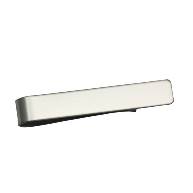 8Seasons New Fashion Stainless Steel Tie Clip Black Silver Metal Necktie Tie For Men Party Business Simple Jewelry Accessories