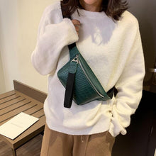 Load image into Gallery viewer, CROWDALE Women bag crocodile multicolor messenger chest bag clutch female Pu leather handbag cross body bag Fashion high quality