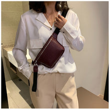 Load image into Gallery viewer, CROWDALE Women bag crocodile multicolor messenger chest bag clutch female Pu leather handbag cross body bag Fashion high quality