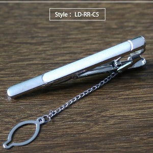 New Tie Clip Fashion Style Necktie Men Metal Silver Simple Bar Clasp Practical Bowtie Clasp Tie Pin for Mens Gift Accessories