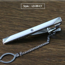 Load image into Gallery viewer, New Tie Clip Fashion Style Necktie Men Metal Silver Simple Bar Clasp Practical Bowtie Clasp Tie Pin for Mens Gift Accessories