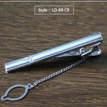 Load image into Gallery viewer, New Tie Clip Fashion Style Necktie Men Metal Silver Simple Bar Clasp Practical Bowtie Clasp Tie Pin for Mens Gift Accessories