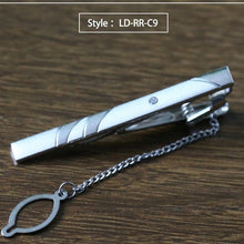 Load image into Gallery viewer, New Tie Clip Fashion Style Necktie Men Metal Silver Simple Bar Clasp Practical Bowtie Clasp Tie Pin for Mens Gift Accessories