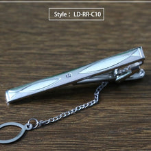 Load image into Gallery viewer, New Tie Clip Fashion Style Necktie Men Metal Silver Simple Bar Clasp Practical Bowtie Clasp Tie Pin for Mens Gift Accessories