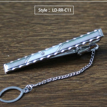 Load image into Gallery viewer, New Tie Clip Fashion Style Necktie Men Metal Silver Simple Bar Clasp Practical Bowtie Clasp Tie Pin for Mens Gift Accessories