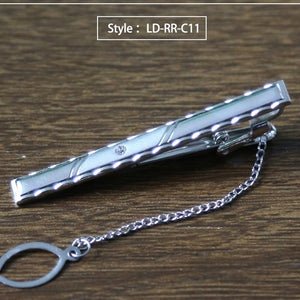 New Tie Clip Fashion Style Necktie Men Metal Silver Simple Bar Clasp Practical Bowtie Clasp Tie Pin for Mens Gift Accessories