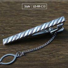 Load image into Gallery viewer, New Tie Clip Fashion Style Necktie Men Metal Silver Simple Bar Clasp Practical Bowtie Clasp Tie Pin for Mens Gift Accessories