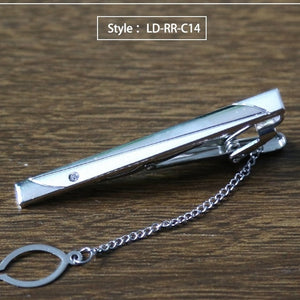 New Tie Clip Fashion Style Necktie Men Metal Silver Simple Bar Clasp Practical Bowtie Clasp Tie Pin for Mens Gift Accessories