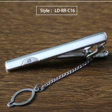 Load image into Gallery viewer, New Tie Clip Fashion Style Necktie Men Metal Silver Simple Bar Clasp Practical Bowtie Clasp Tie Pin for Mens Gift Accessories