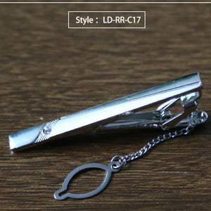 New Tie Clip Fashion Style Necktie Men Metal Silver Simple Bar Clasp Practical Bowtie Clasp Tie Pin for Mens Gift Accessories