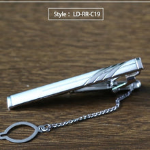 Load image into Gallery viewer, New Tie Clip Fashion Style Necktie Men Metal Silver Simple Bar Clasp Practical Bowtie Clasp Tie Pin for Mens Gift Accessories