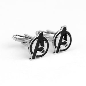 RJ Star Wars Cuff Links Buttons Falcon Darth Vader BB8 R2D2 Fighter Knight Tie Clips Avengers Batman Cufflinks Men Jewelry Gift