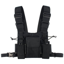 Load image into Gallery viewer, Radios Pocket Radio Chest Harness Chest Front Pack Pouch Holster Vest Rig Carry Case for 2 Way Radio Walkie Talkie for Baofeng
