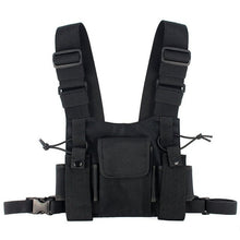 Load image into Gallery viewer, Radios Pocket Radio Chest Harness Chest Front Pack Pouch Holster Vest Rig Carry Case for 2 Way Radio Walkie Talkie for Baofeng